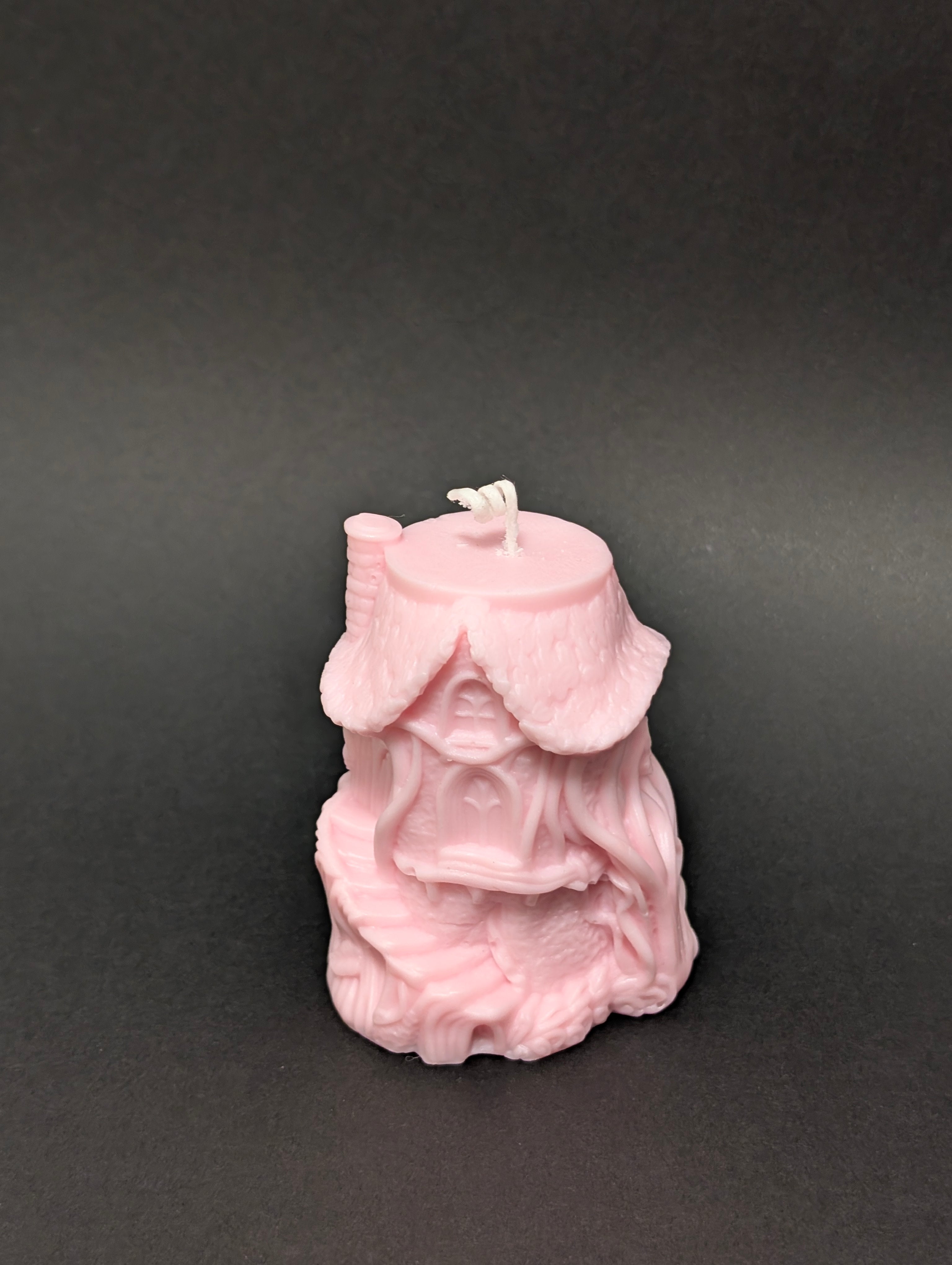 Vela decorativa casa de cuento