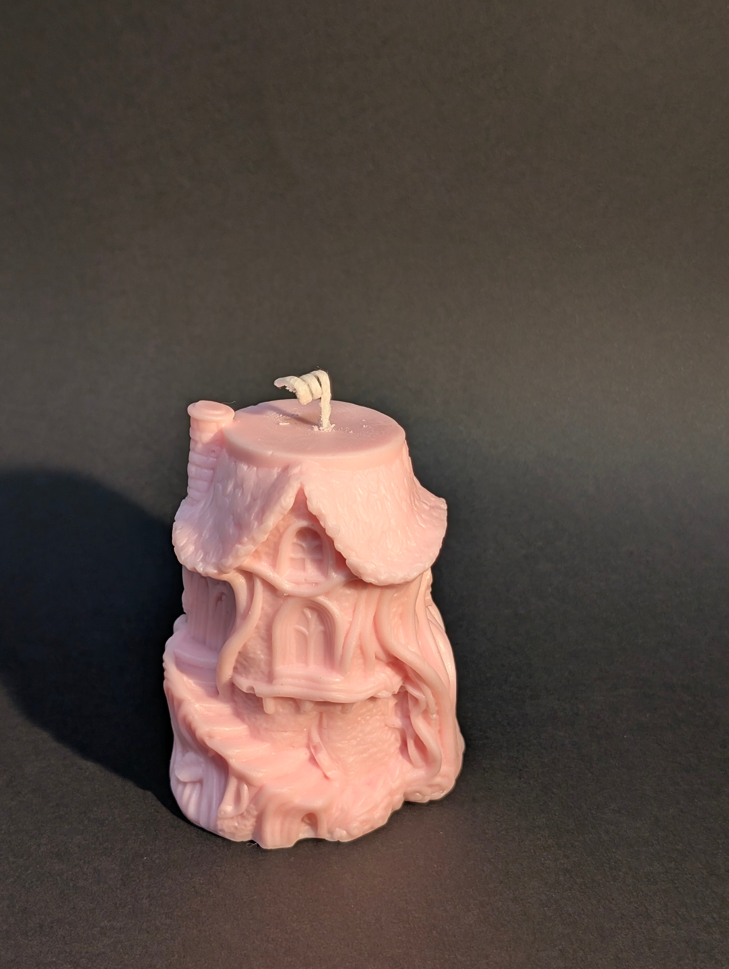 Vela decorativa casa de cuento